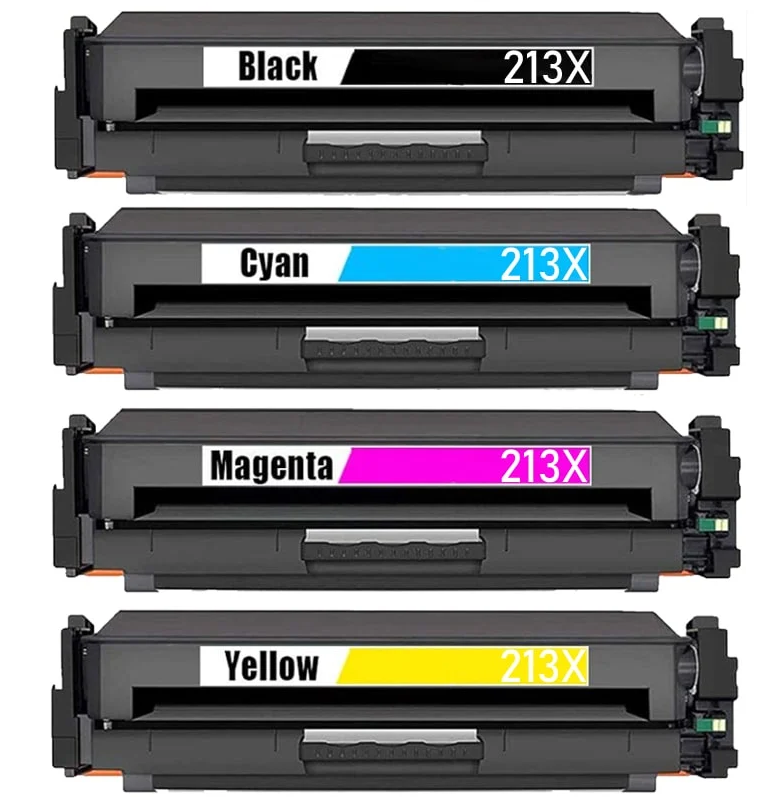 Compatible HP 213X Full Set of 4 Toner Cartridges
